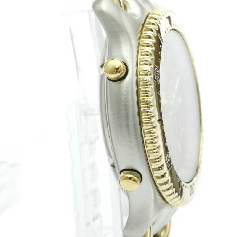 TAG HEUER Sel計時碼錶鍍金鋼男錶CG1122拋光-8