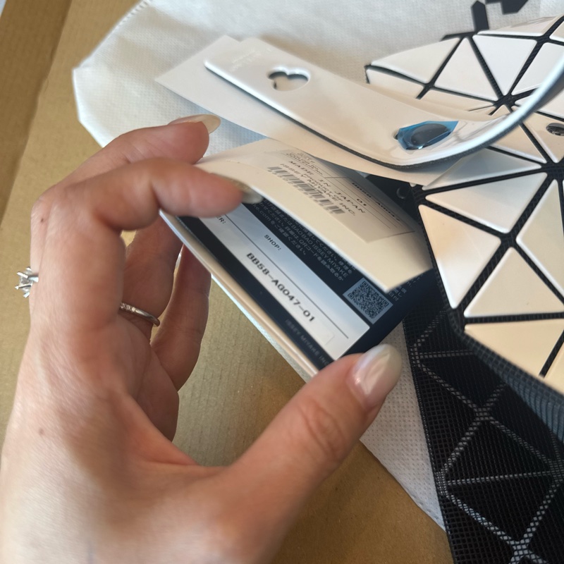 Issey Miyake BAO BAO白色 7格 三宅一生 幾何形-12