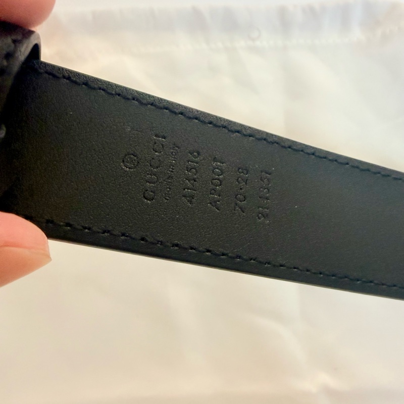 ✔️ GUCCI GG 復古LOGO皮帶414516-15