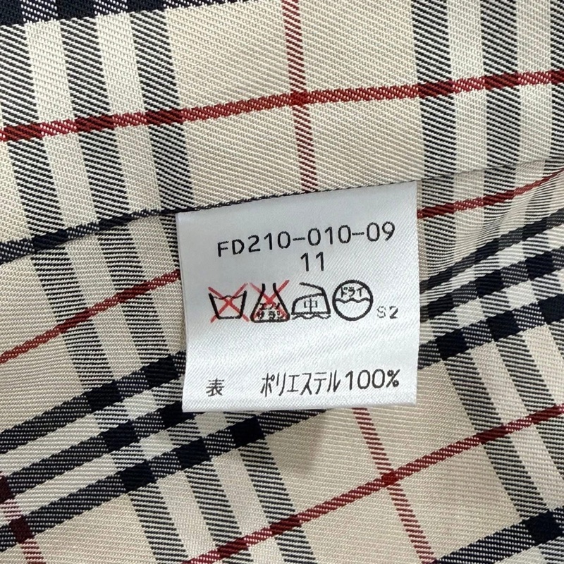 BURBERRY 倫敦 縫衍菱格紋長版外套黑色-9