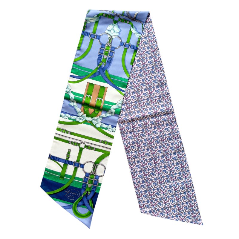 HERMES Grand Manege Maxi twilly cut 長絲巾-1