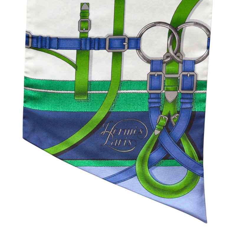 HERMES Grand Manege Maxi twilly cut 長絲巾-2