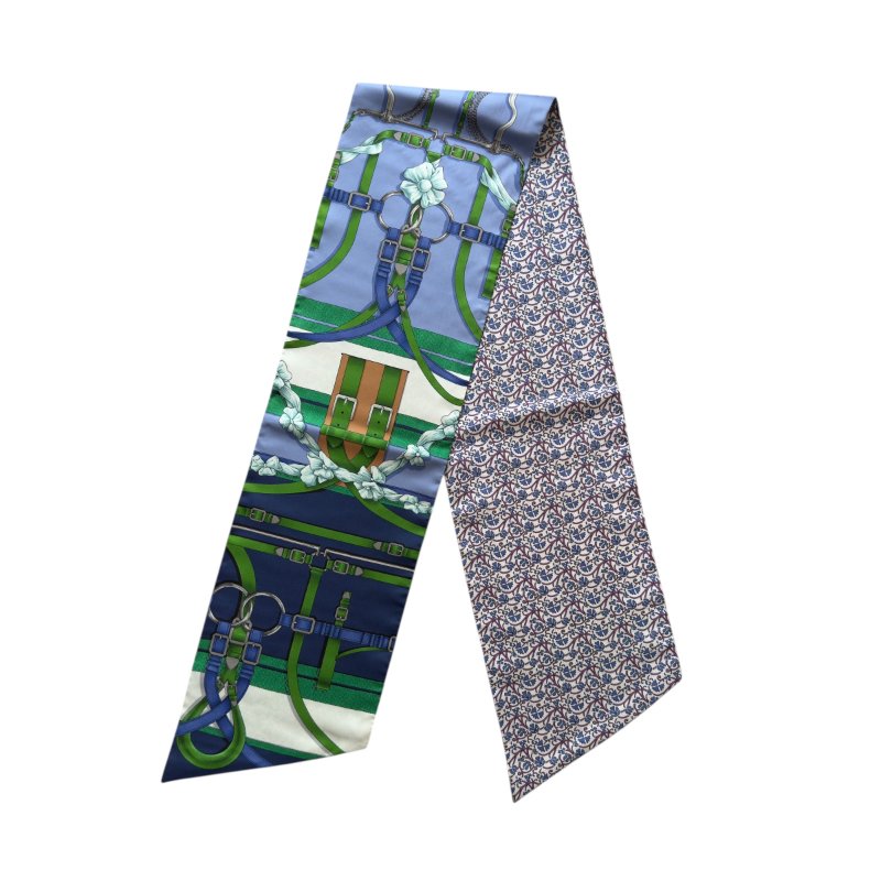 HERMES Grand Manege Maxi twilly cut 長絲巾-3