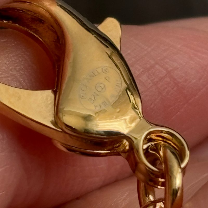 ::CHANEL:: ABC950 金星星黑愛心 草寫COCO字母 項鍊 長短鍊-8