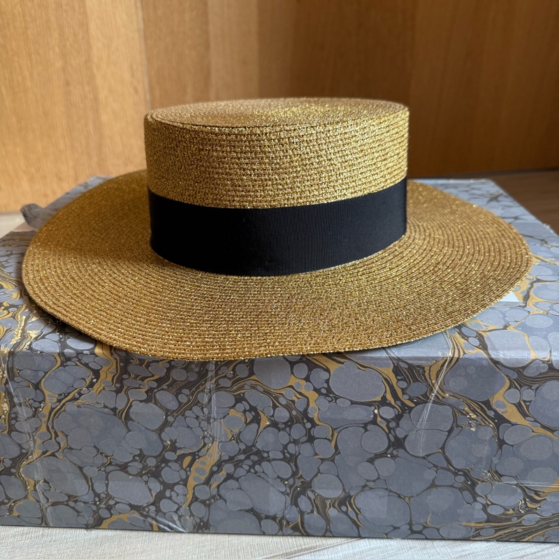 Gucci 法式金蔥草帽-2