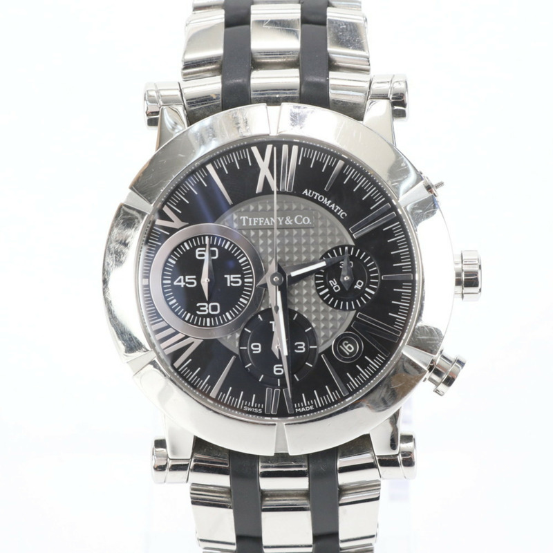 Tiffany Atlas 男士計時自動腕錶 Z1000.82.12A10A00A 銀色-0