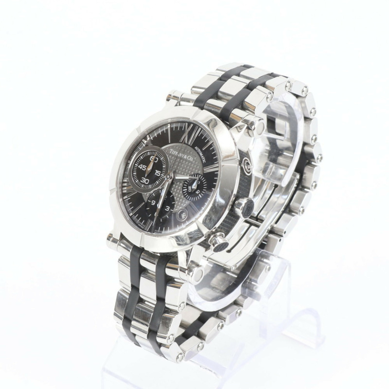 Tiffany Atlas 男士計時自動腕錶 Z1000.82.12A10A00A 銀色-2