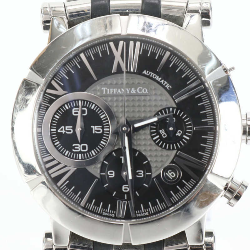 Tiffany Atlas 男士計時自動腕錶 Z1000.82.12A10A00A 銀色-3