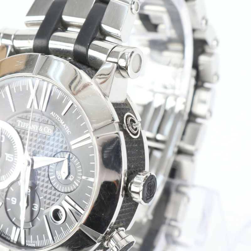 Tiffany Atlas 男士計時自動腕錶 Z1000.82.12A10A00A 銀色-4