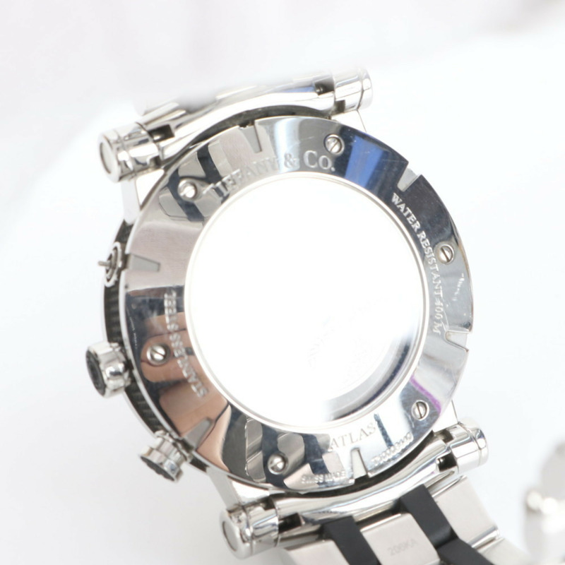 Tiffany Atlas 男士計時自動腕錶 Z1000.82.12A10A00A 銀色-5