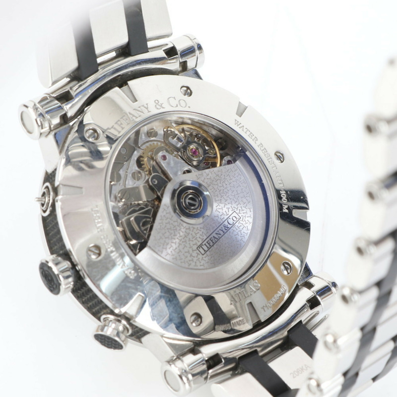 Tiffany Atlas 男士計時自動腕錶 Z1000.82.12A10A00A 銀色-6