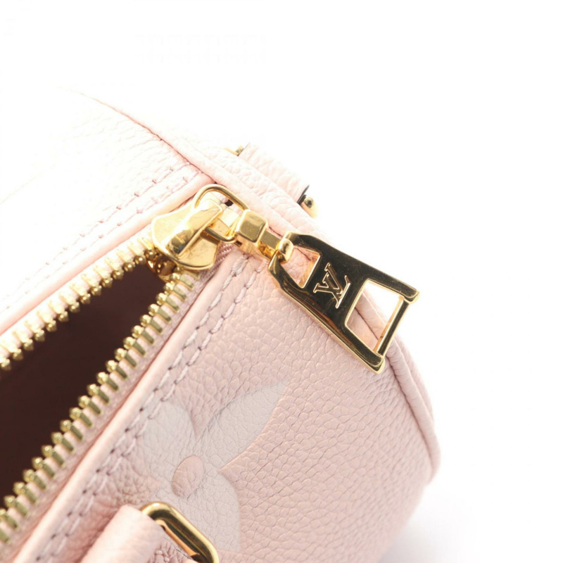 路易威登 Papillon BB 手袋,Monogram Empreinte 皮革,粉紅色,M45707-4