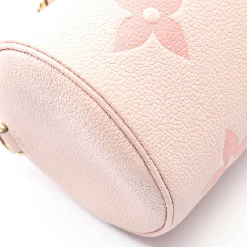 路易威登 Papillon BB 手袋,Monogram Empreinte 皮革,粉紅色,M45707-6