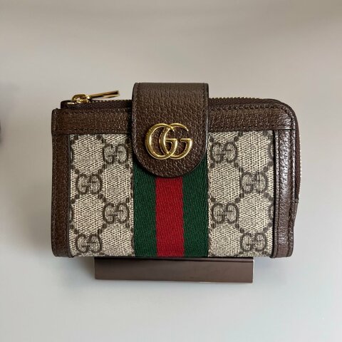 GUCCI 725662 老花對開短夾