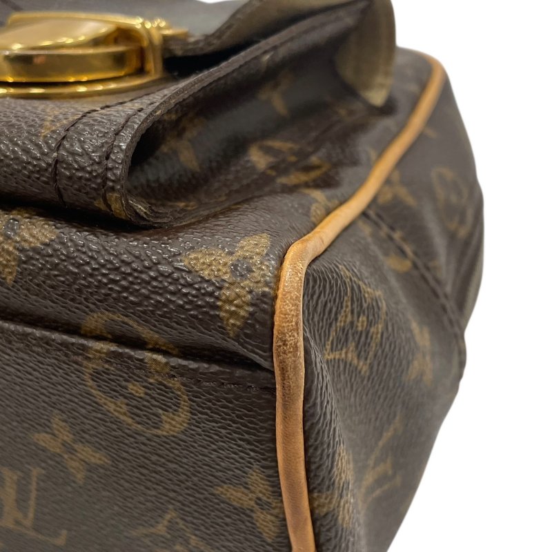 LOUIS VUITTON 路易威登 M40026 MANHATTAN PM 曼哈頓手提包 PVC帆布 老花 棕色 金釦-6