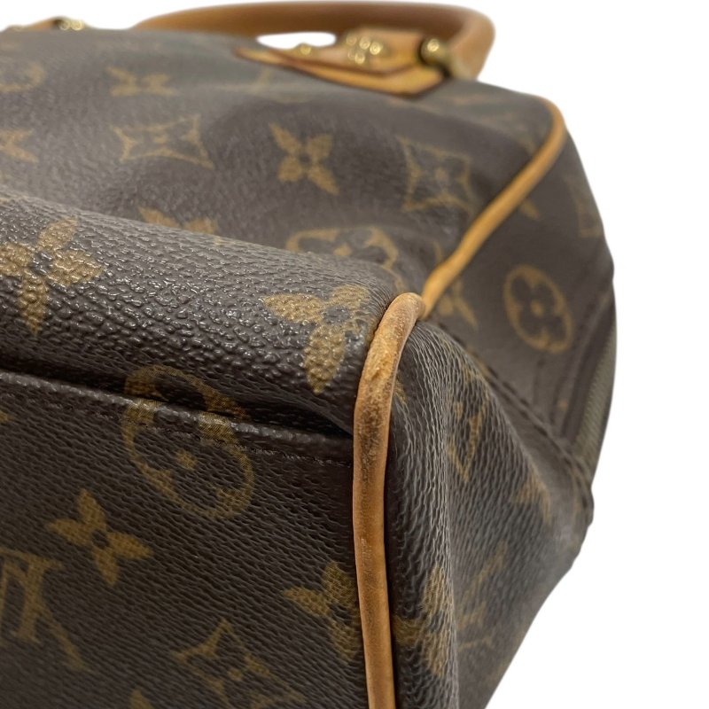 LOUIS VUITTON 路易威登 M40026 MANHATTAN PM 曼哈頓手提包 PVC帆布 老花 棕色 金釦-8
