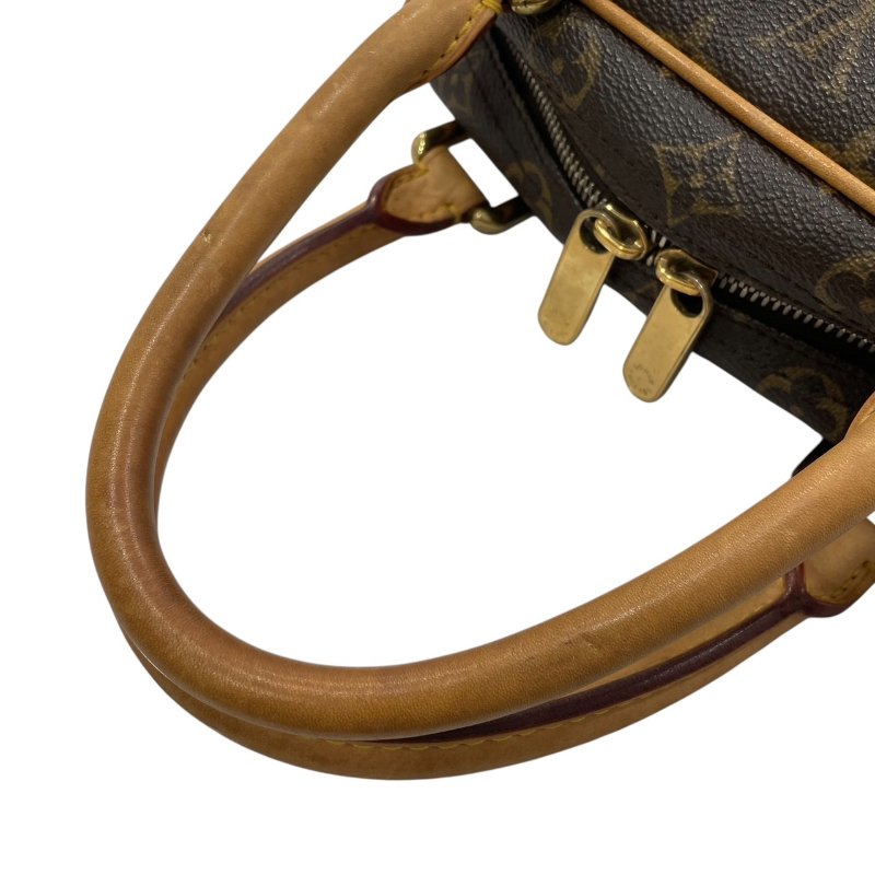 LOUIS VUITTON 路易威登 M40026 MANHATTAN PM 曼哈頓手提包 PVC帆布 老花 棕色 金釦-9