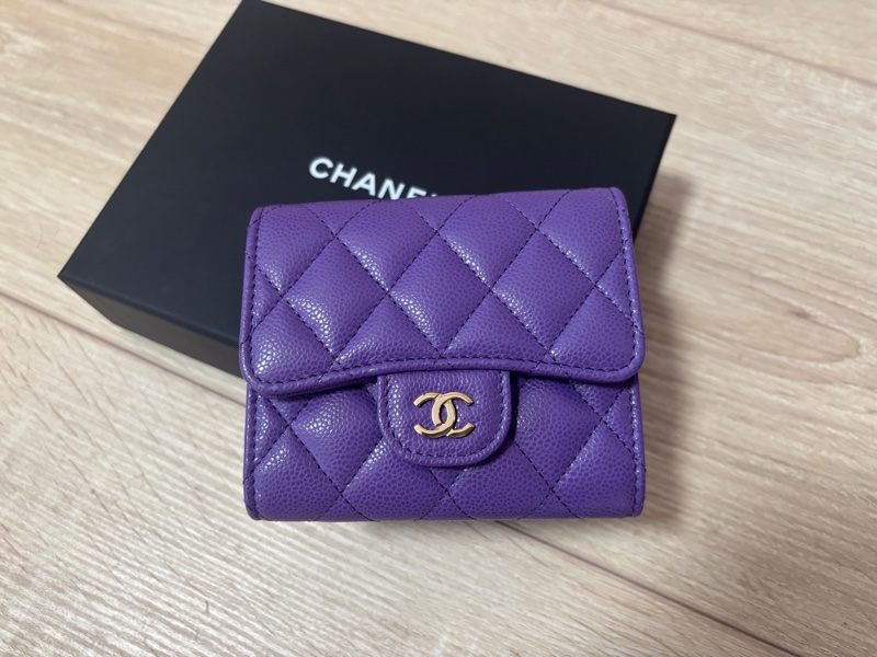 Chanel 香奈兒 三折短夾(全新)芯片款-0