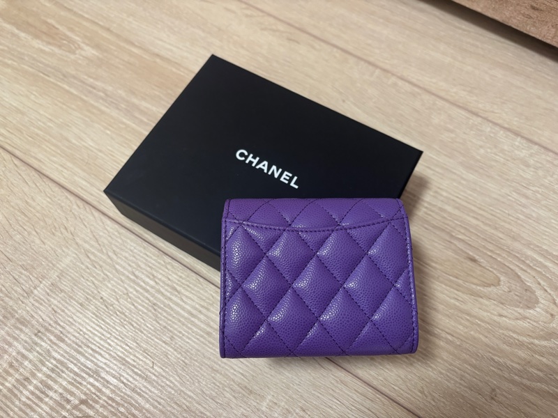 Chanel 香奈兒 三折短夾(全新)芯片款-1