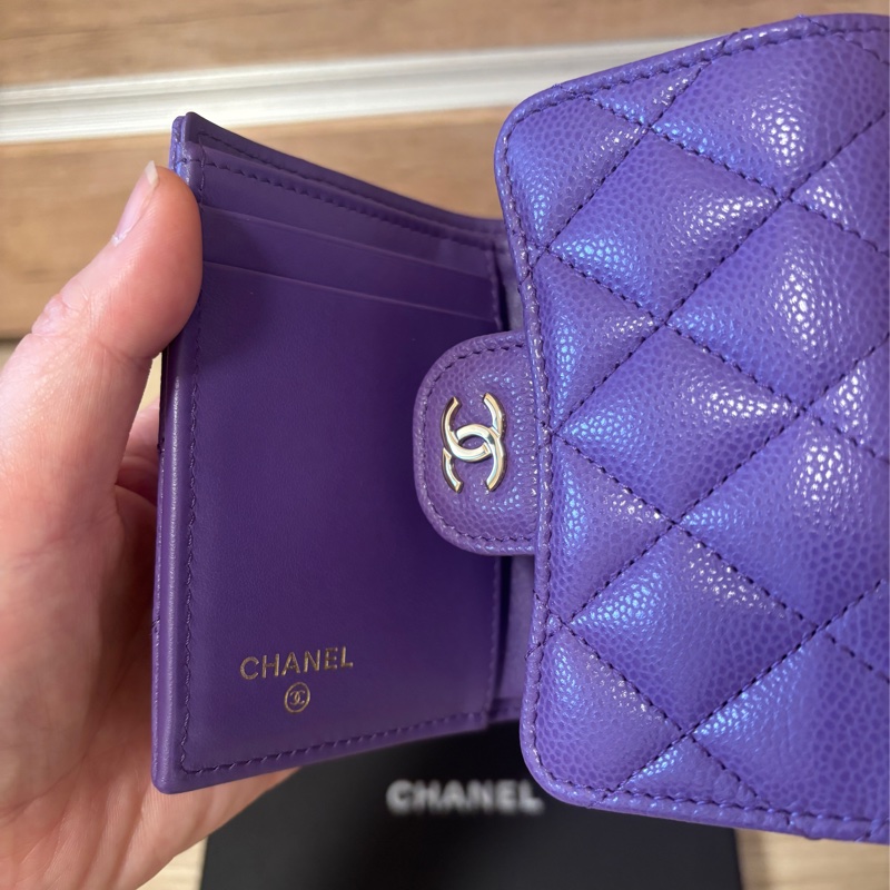 Chanel 香奈兒 三折短夾(全新)芯片款-4