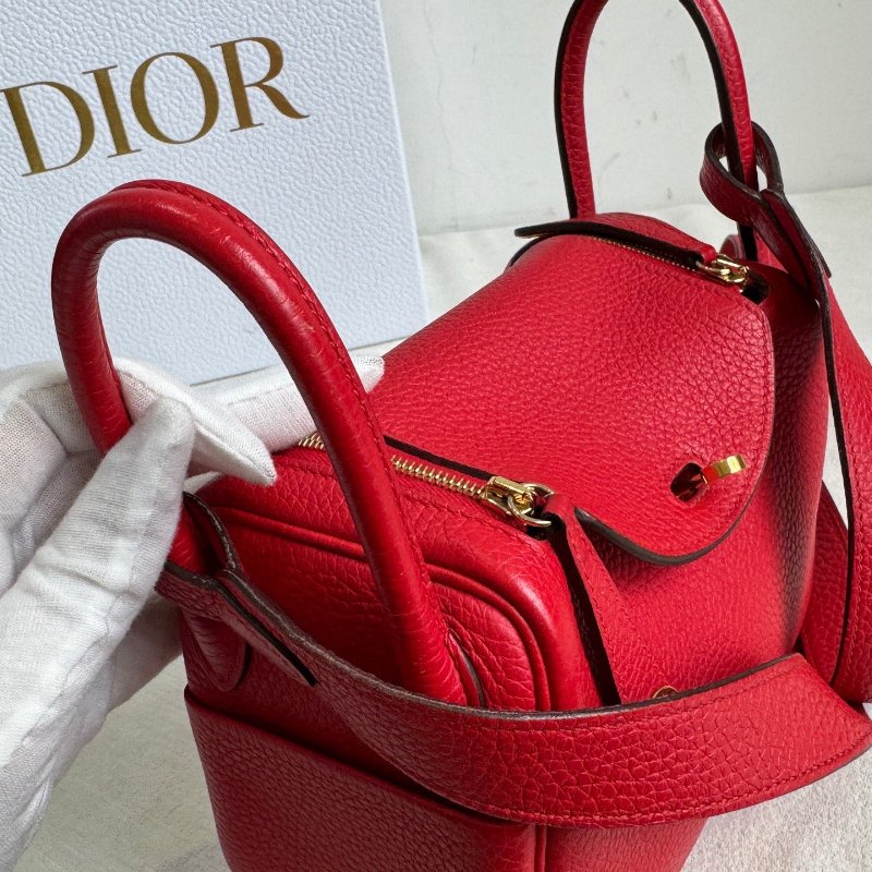 愛馬仕Hermes Lindy紅色金扣Y刻 迷你肩背包-3