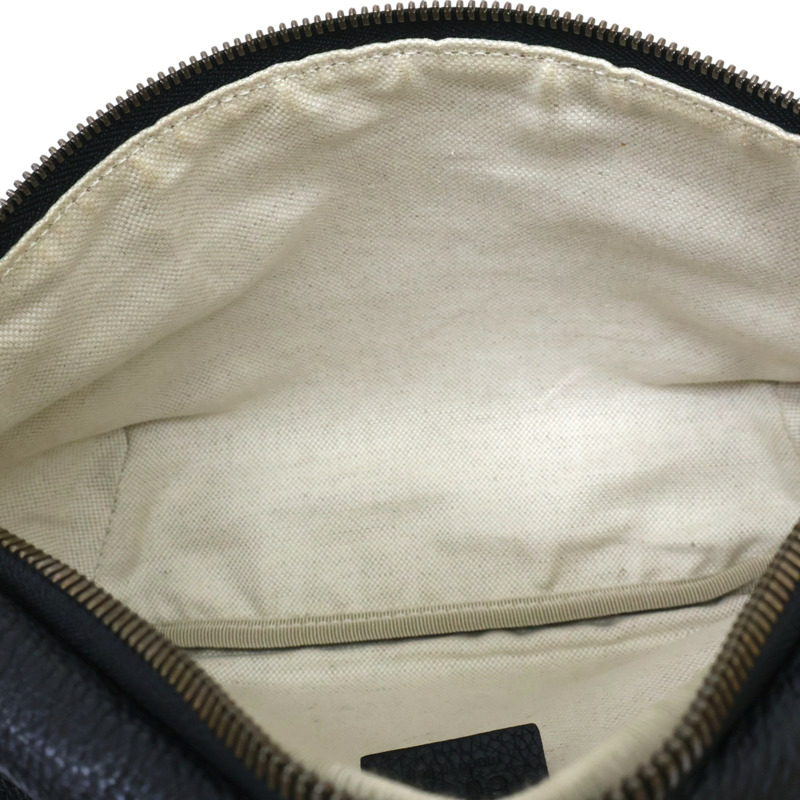 黑色 牛皮 Gucci 印花 腰包【GUCCI 古馳】 530412-5