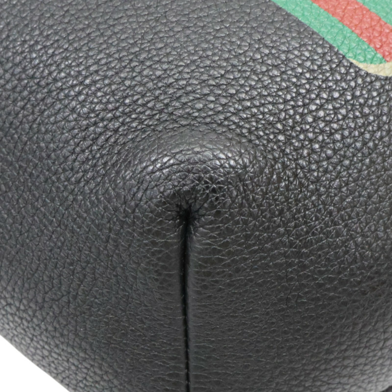 黑色 牛皮 Gucci 印花 腰包【GUCCI 古馳】 530412-10