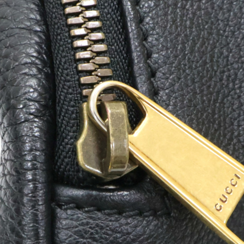 黑色 牛皮 Gucci 印花 腰包【GUCCI 古馳】 530412-14