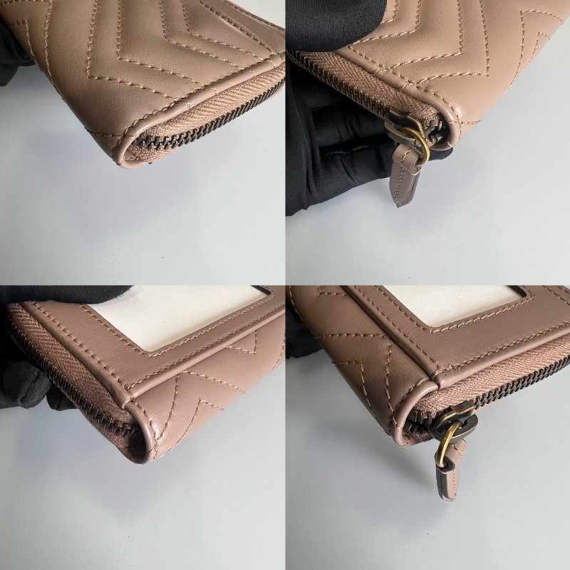 GUCCI 671772 藕色MARMONT ㄇ拉短夾-5