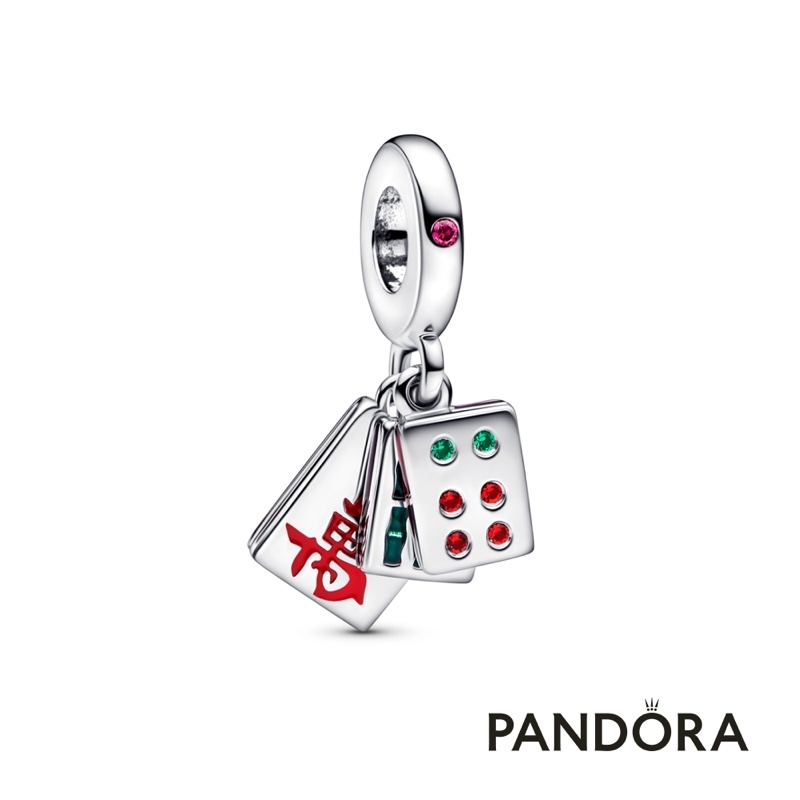 Pandora 麻將系列、925銀T字釦手鏈-0
