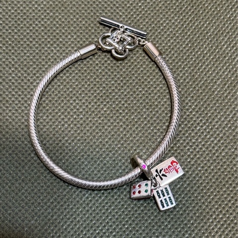 Pandora 麻將系列、925銀T字釦手鏈