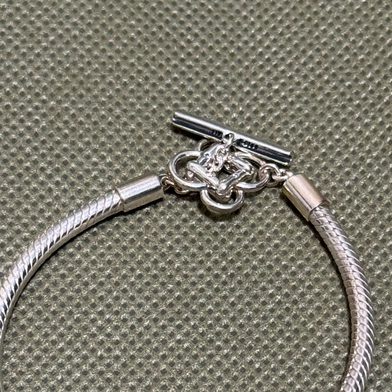 Pandora 麻將系列、925銀T字釦手鏈-9