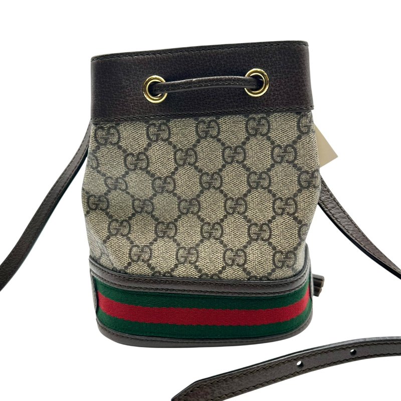 【美收精品】GUCCI 經典GG印花帆布迷你水桶包 C-201【隔月月中將轉賣至日本 上架期限30天】-1