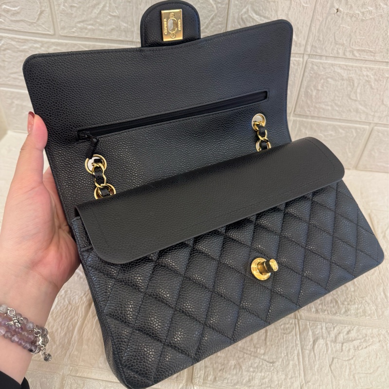 Chanel黑荔枝金雙C coco25 經典不敗✨✨-13