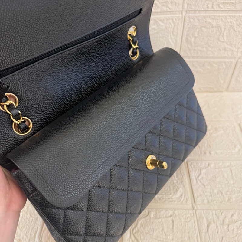 Chanel黑荔枝金雙C coco25 經典不敗✨✨-17