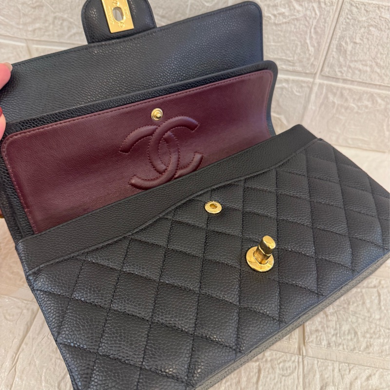 Chanel黑荔枝金雙C coco25 經典不敗✨✨-24
