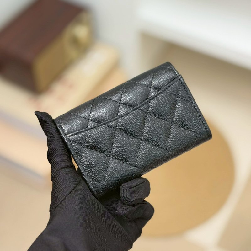 🏷Chanel 香奈兒．Coco 卡夾零錢包 新款有拉鍊 芯片款-1