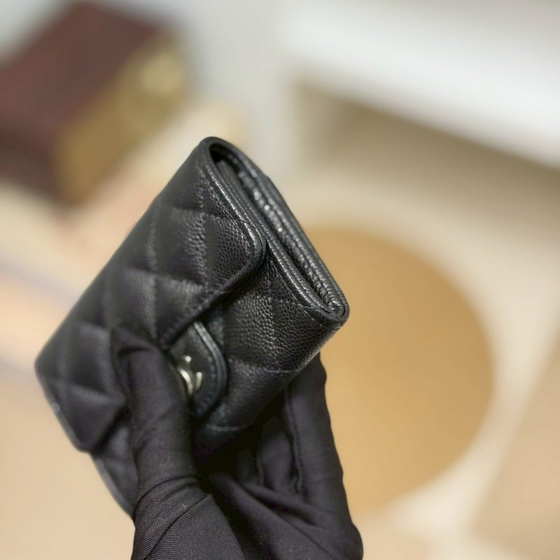 🏷Chanel 香奈兒．Coco 卡夾零錢包 新款有拉鍊 芯片款-5