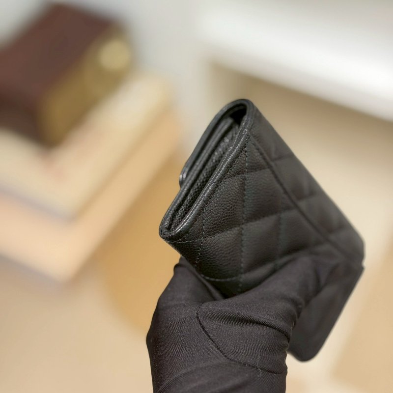 🏷Chanel 香奈兒．Coco 卡夾零錢包 新款有拉鍊 芯片款-6