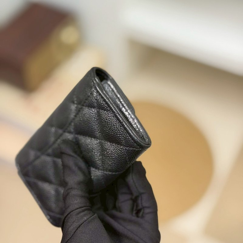 🏷Chanel 香奈兒．Coco 卡夾零錢包 新款有拉鍊 芯片款-7