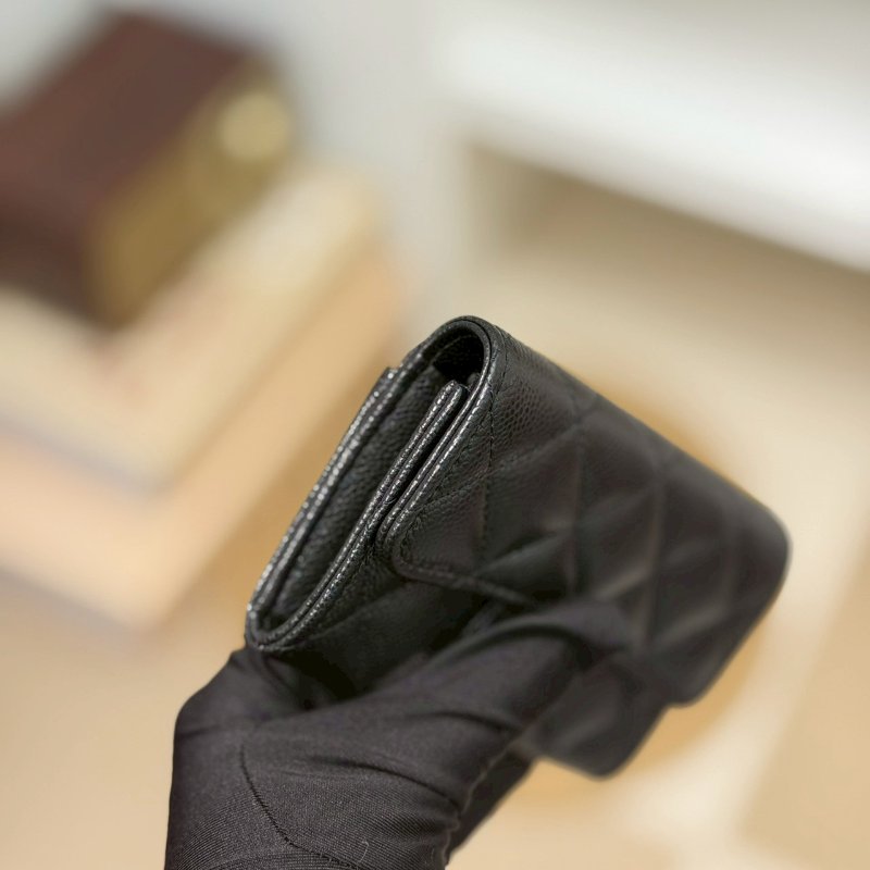 🏷Chanel 香奈兒．Coco 卡夾零錢包 新款有拉鍊 芯片款-8