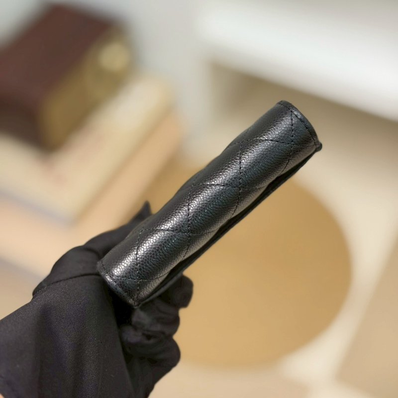 🏷Chanel 香奈兒．Coco 卡夾零錢包 新款有拉鍊 芯片款-13