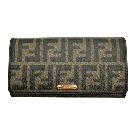 【美收精品】FENDI 棕色皮夾 C-200【隔月月中將轉賣至日本 上架期限30天】