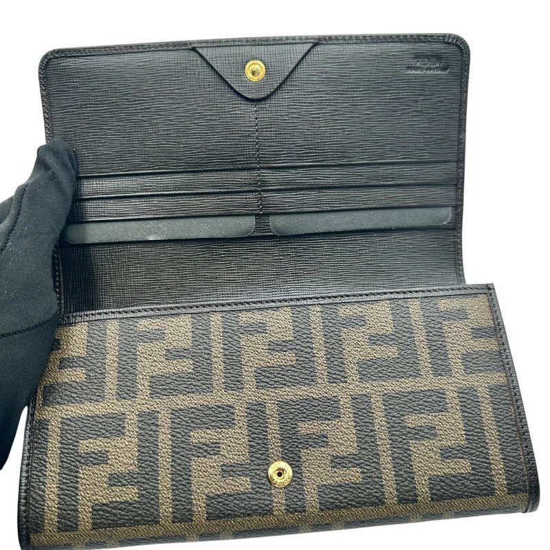 【美收精品】FENDI 棕色皮夾 C-200【隔月月中將轉賣至日本 上架期限30天】-6