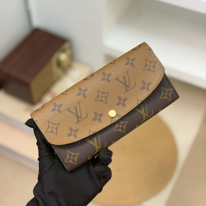 🏷LV 路易威登．Emilie 拚色長夾 M82157 芯片款-0