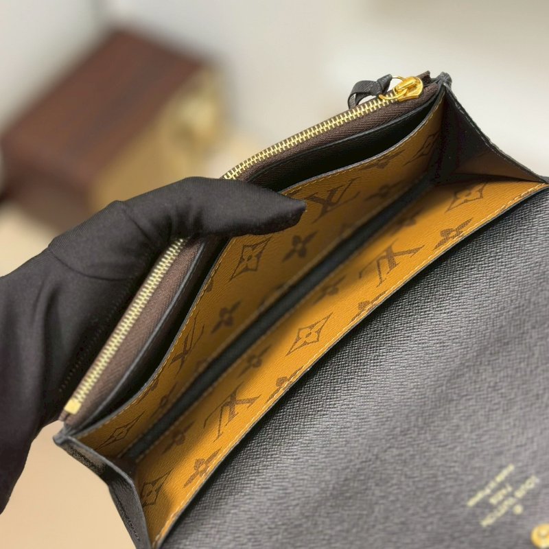 🏷LV 路易威登．Emilie 拚色長夾 M82157 芯片款-16