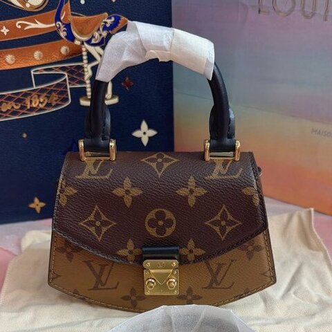 全新芯片款 路易威登/Louis Vuitton Tillsit老花迷你拼色扇子包 谷愛凌同款