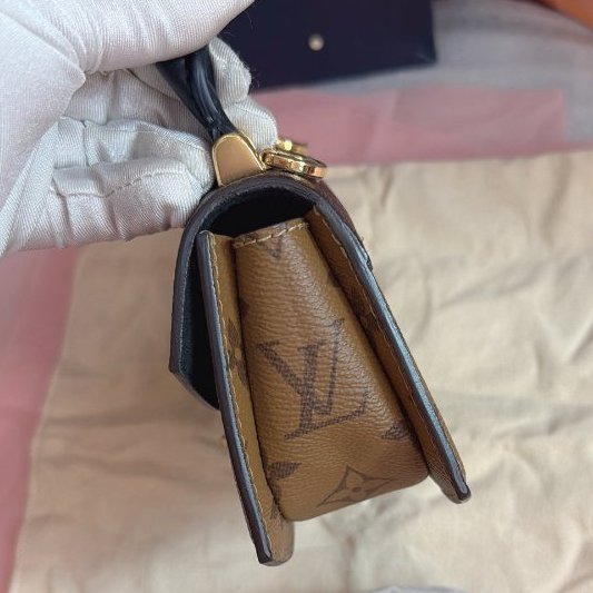 全新芯片款 路易威登/Louis Vuitton Tillsit老花迷你拼色扇子包 谷愛凌同款-3