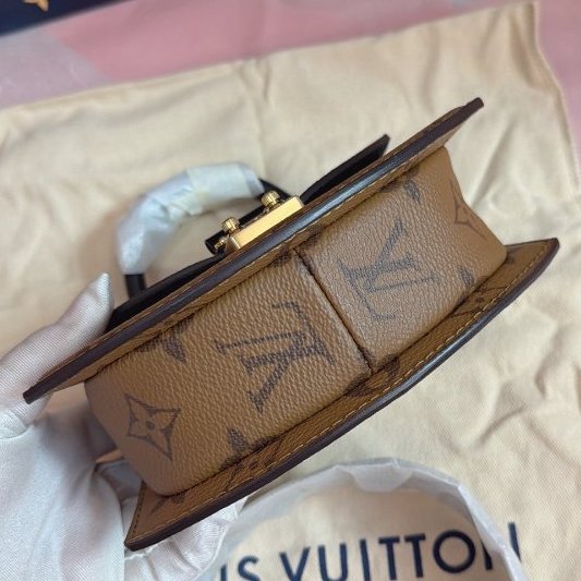 全新芯片款 路易威登/Louis Vuitton Tillsit老花迷你拼色扇子包 谷愛凌同款-4