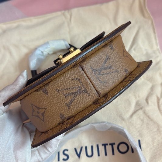 全新芯片款 路易威登/Louis Vuitton Tillsit老花迷你拼色扇子包 谷愛凌同款-7